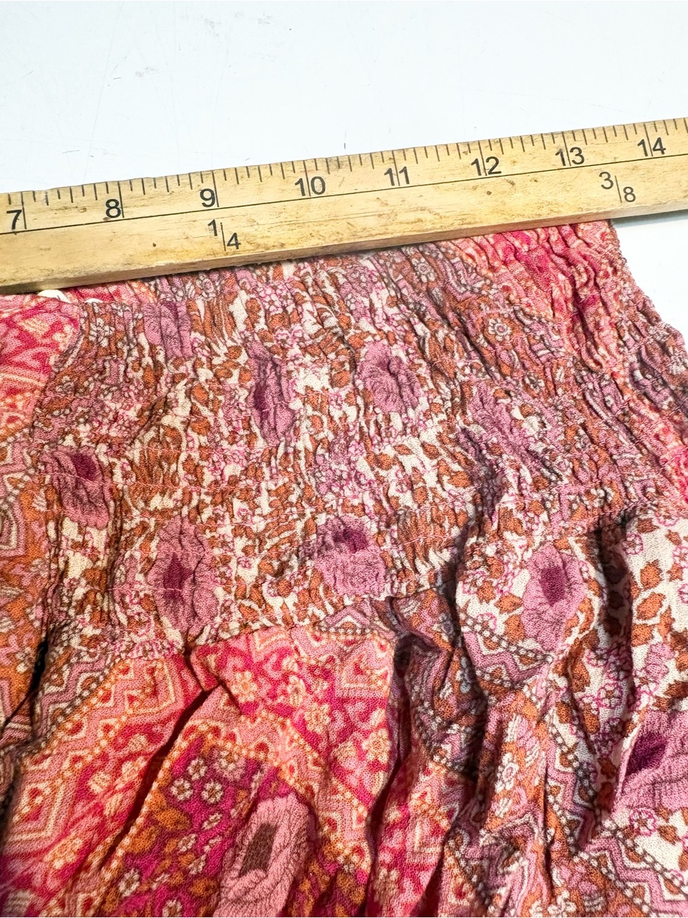 Christian Siriano New York pink paisley mixed-print maxi skirt xl - Picture 10 of 12